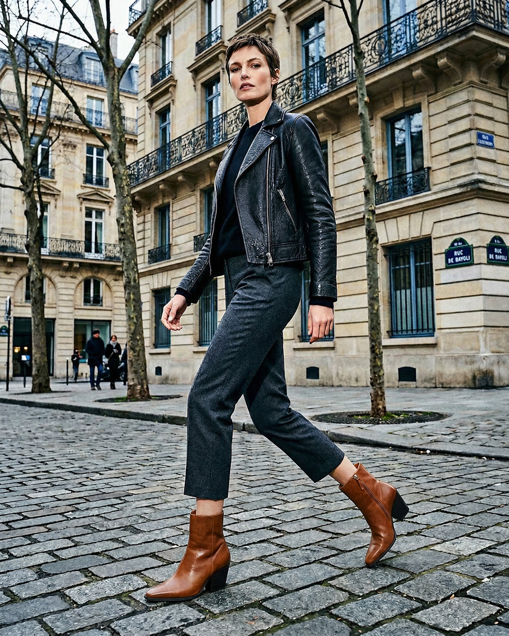 Neo Irisa Ankle Boot in Terra Full Grain Leather lifestyle view | colour:terra-full-grain-leather