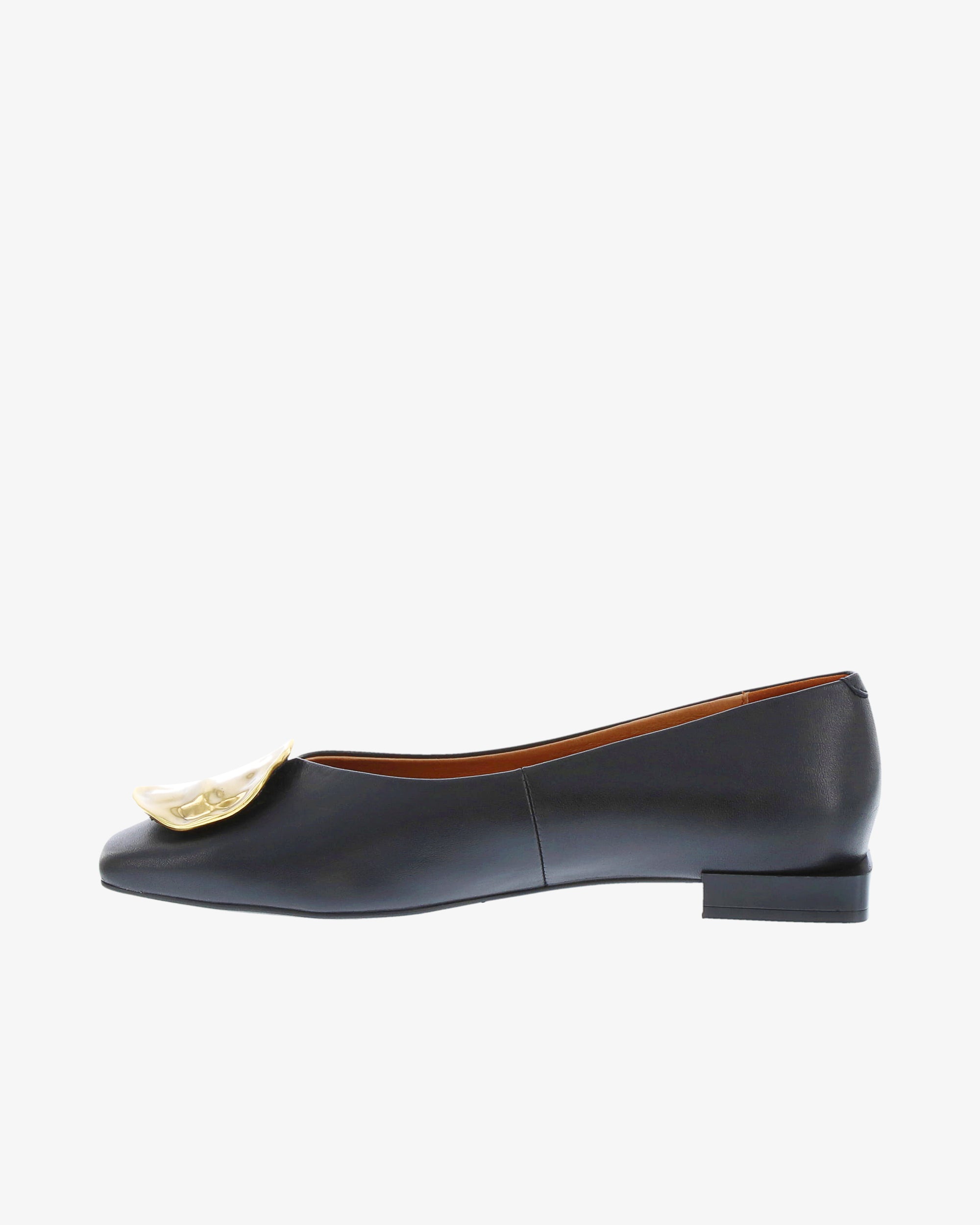 Neo Arden Flat in Black Napa Leather inside view | colour:black-napa-leather
