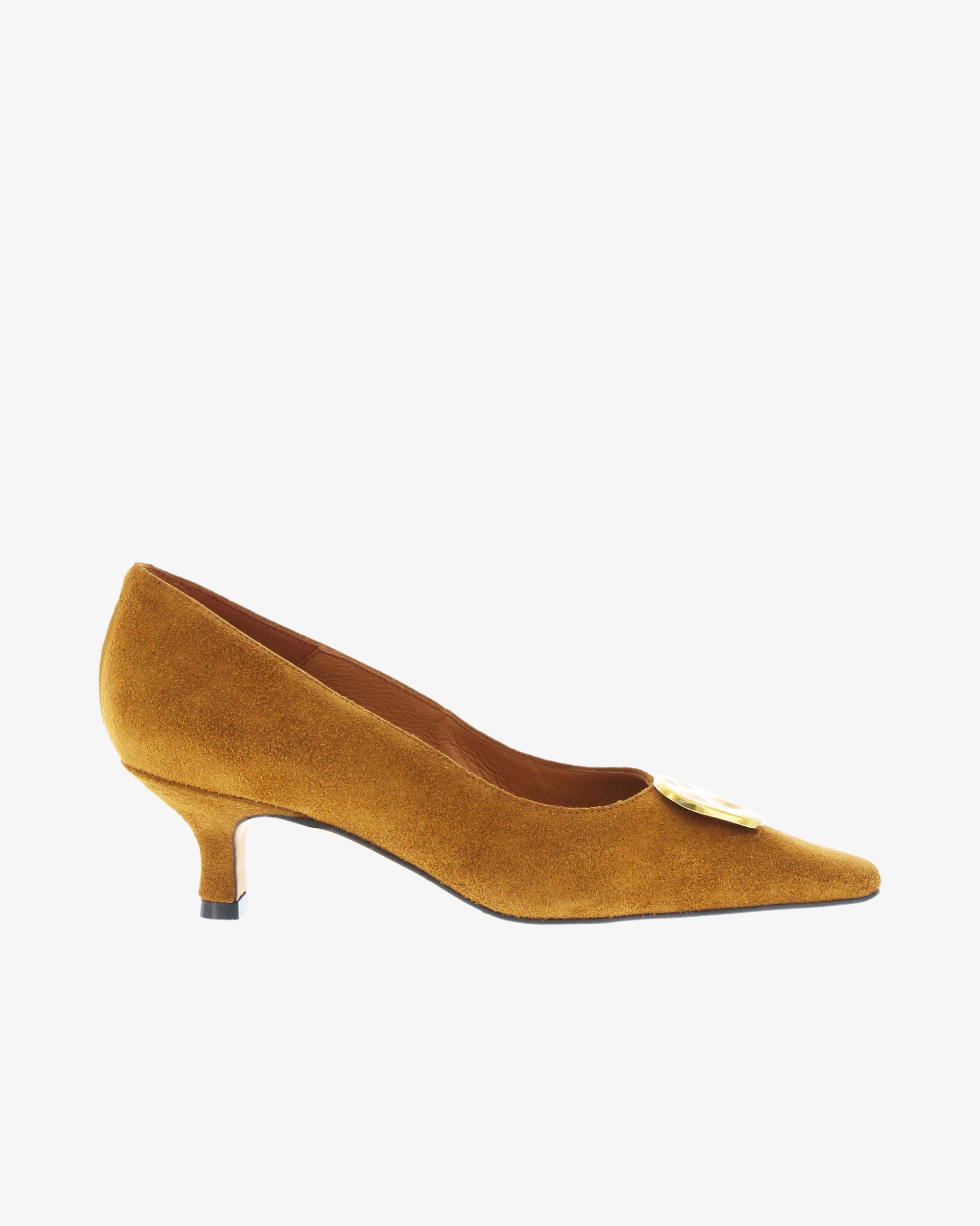 Neo Blaire Shoe in Mahogany Suede Leather side view | colour:mahogany-suede-leather