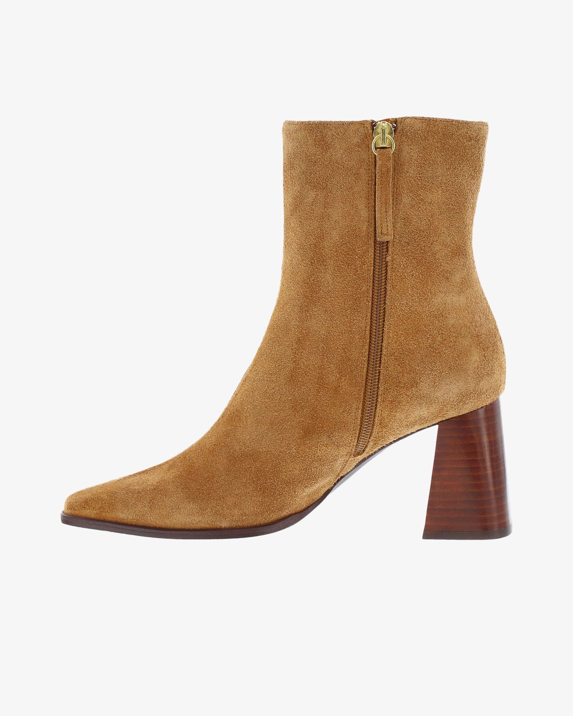 Neo Calix Ankle Boot in Camel Suede Leather inside view | colour:camel-suede-leather