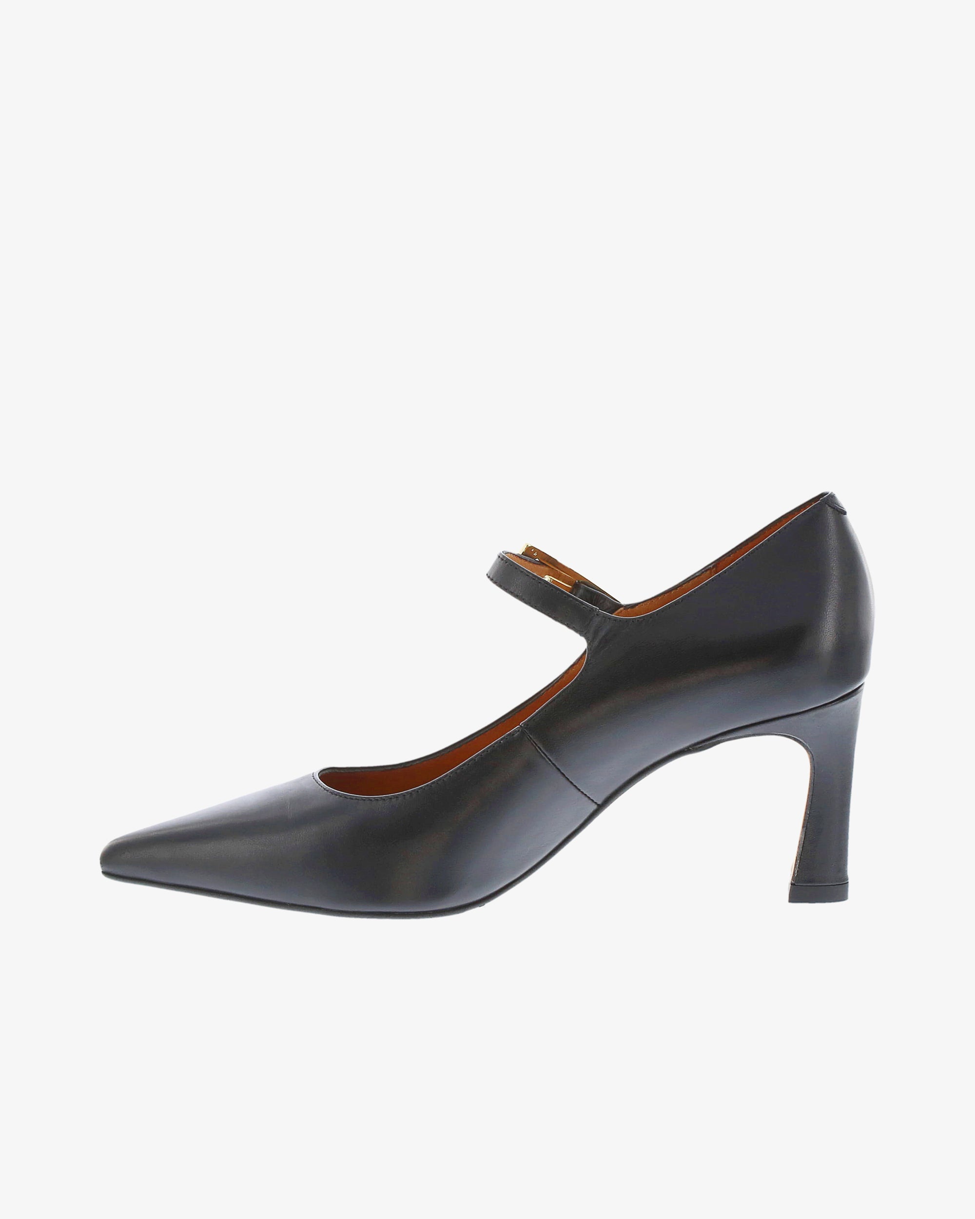 Neo Carys Heel in Black Napa Leather inside view | colour:black-napa-leather