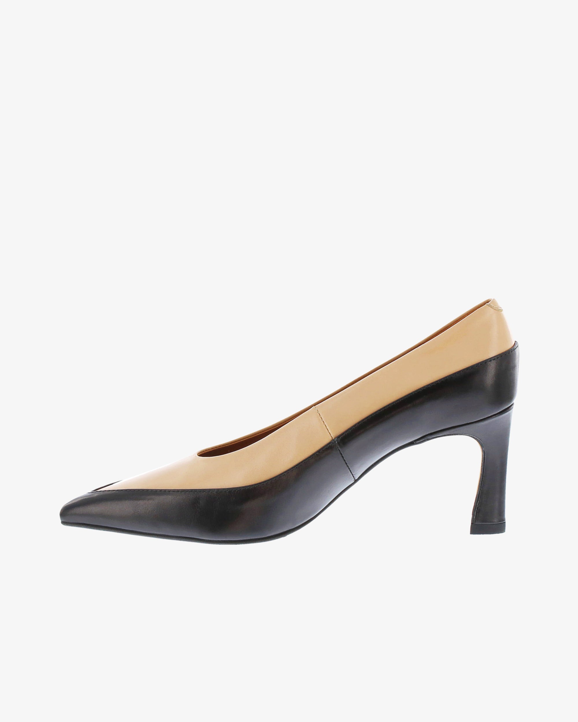 Neo Celise Heel in Black/Sand Semi Gloss Leather inside view | colour:black-sand-semi-gloss-leather