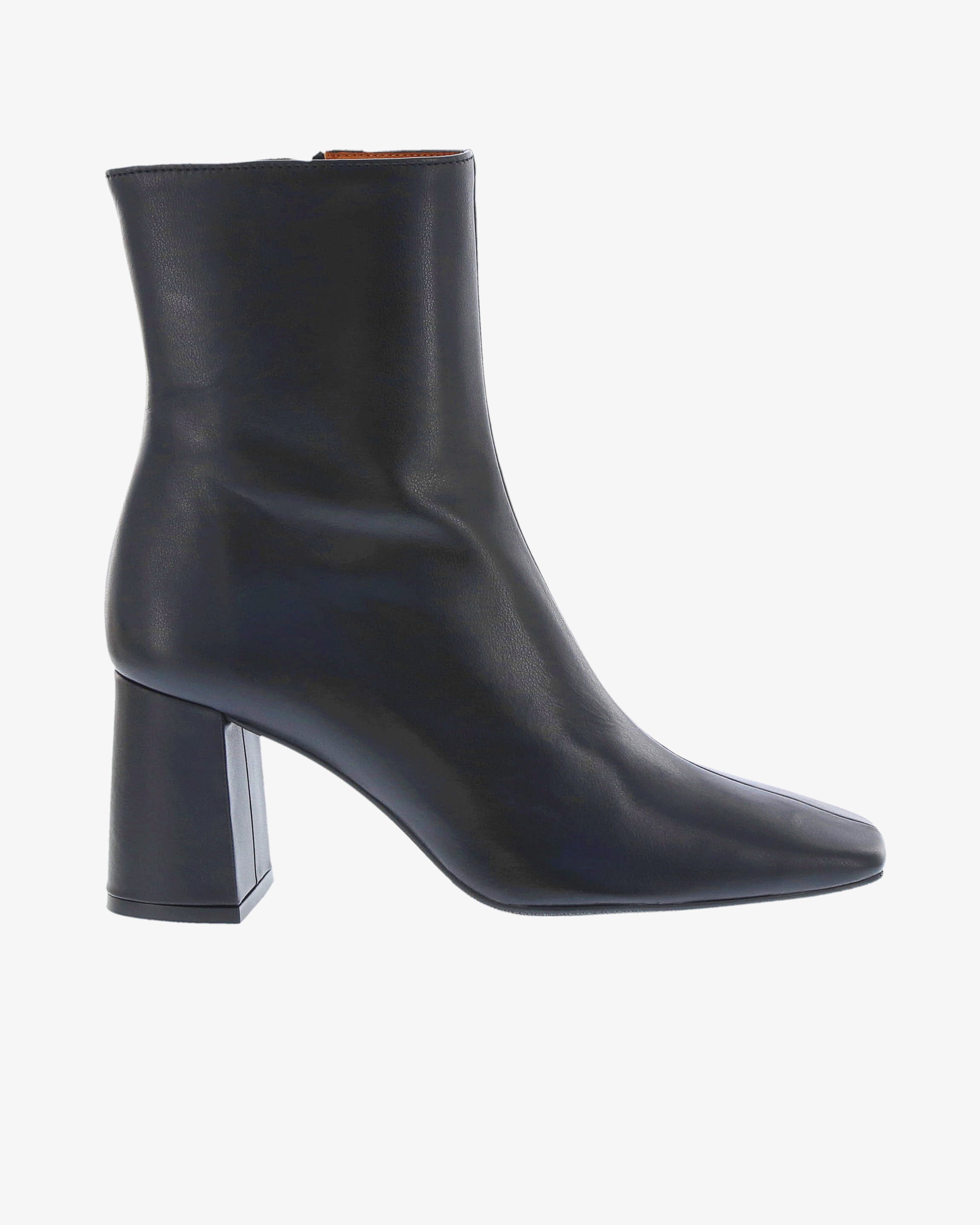 Neo Delphi Ankle Boot in Black Napa Leather side view | colour:black-napa-leather