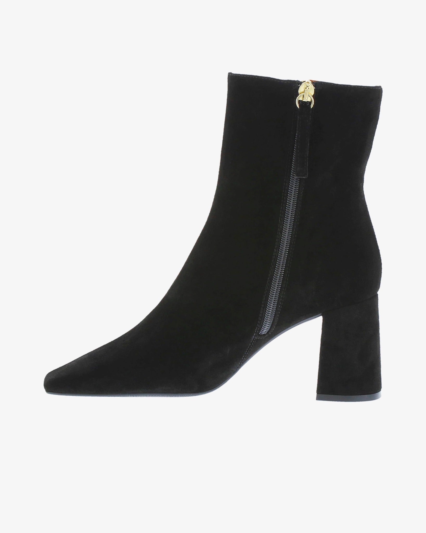 Neo Delphi Ankle Boot in Black Suede Leather inside view | colour:black-suede-leather