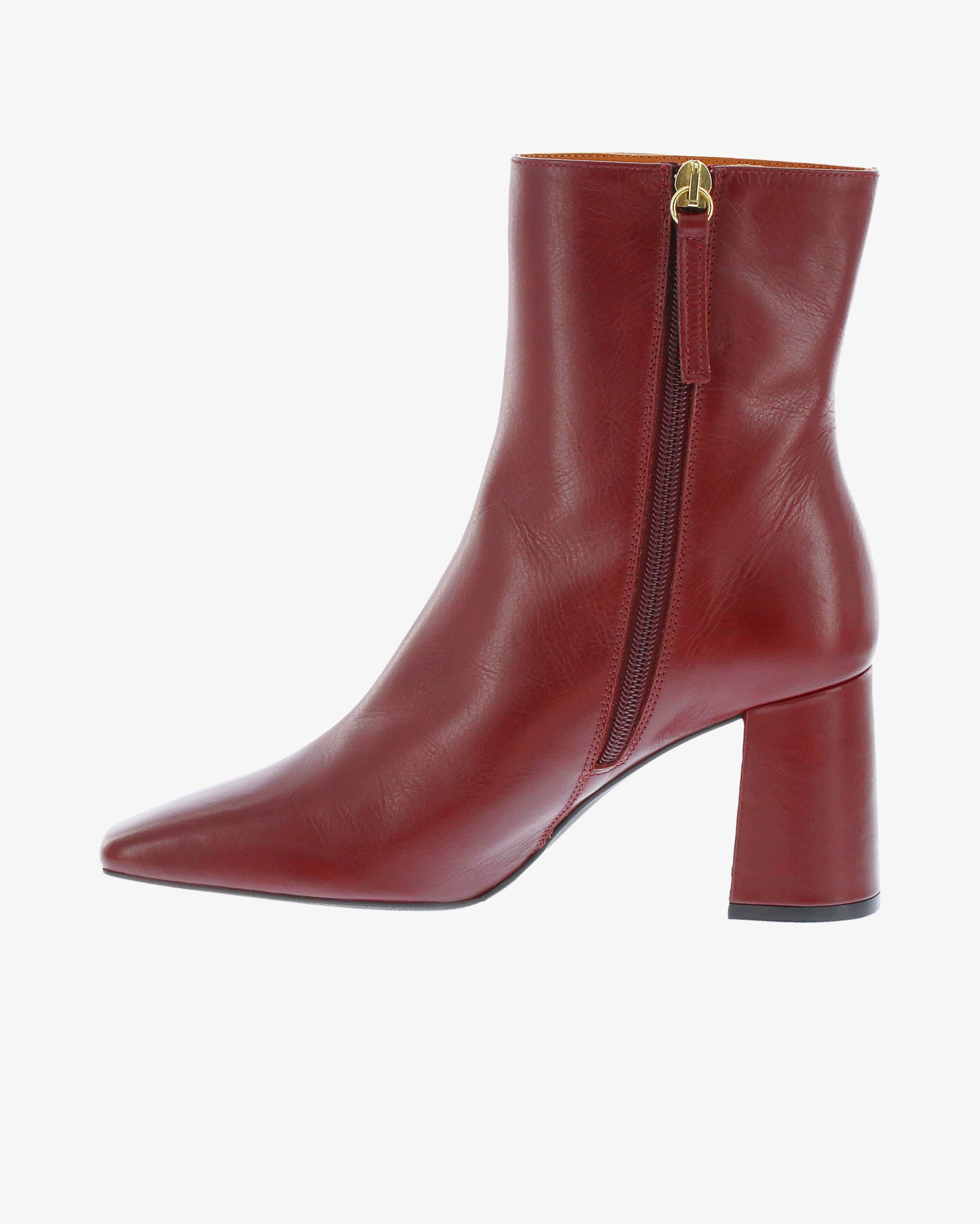 Neo Delphi Ankle Boot in Burgundy Napa Leather inside view | colour:burgundy-napa-leather