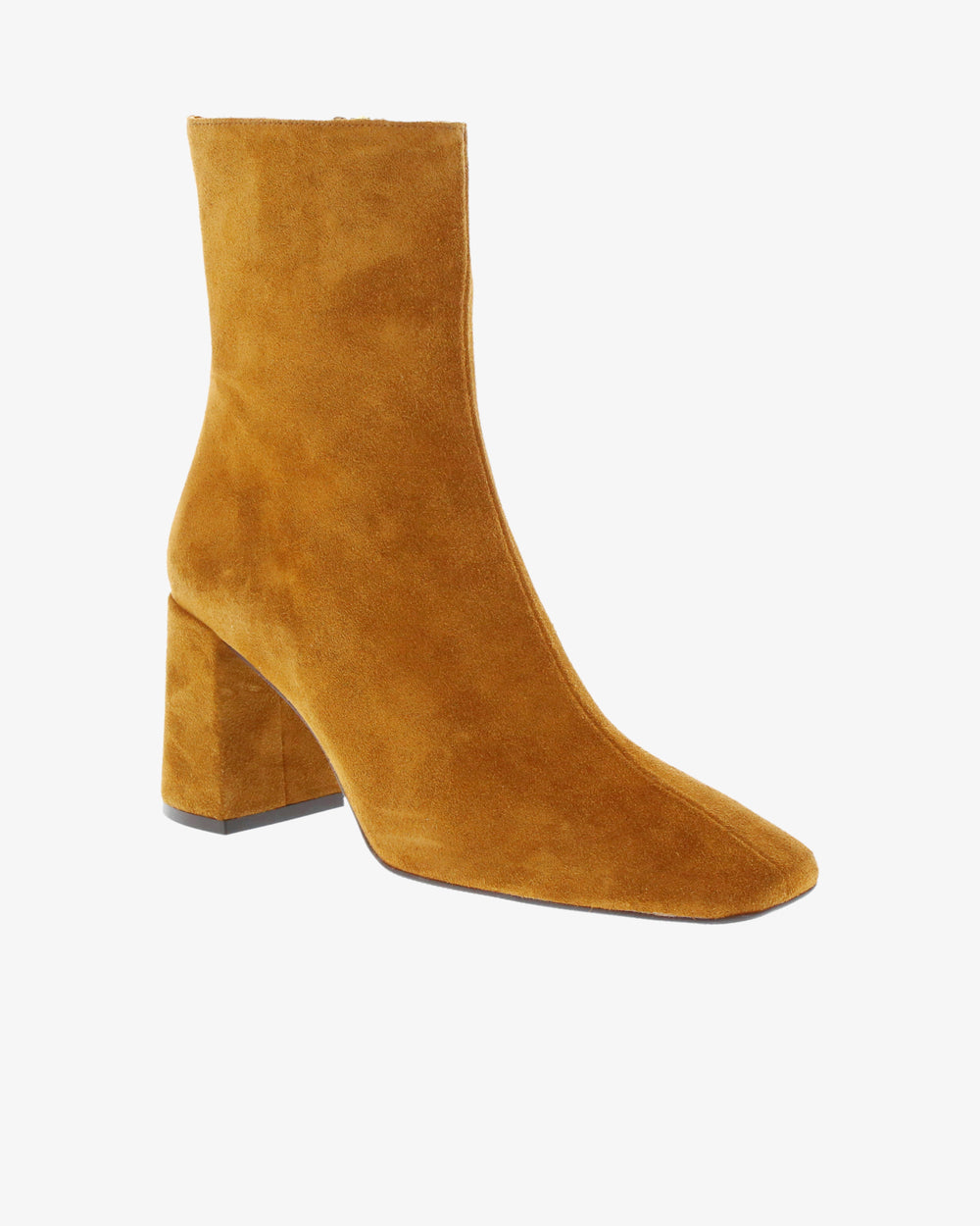 Neo Delphi Ankle Boot in Mahogany Suede Leather angled view | colour:mahogany-suede-leather