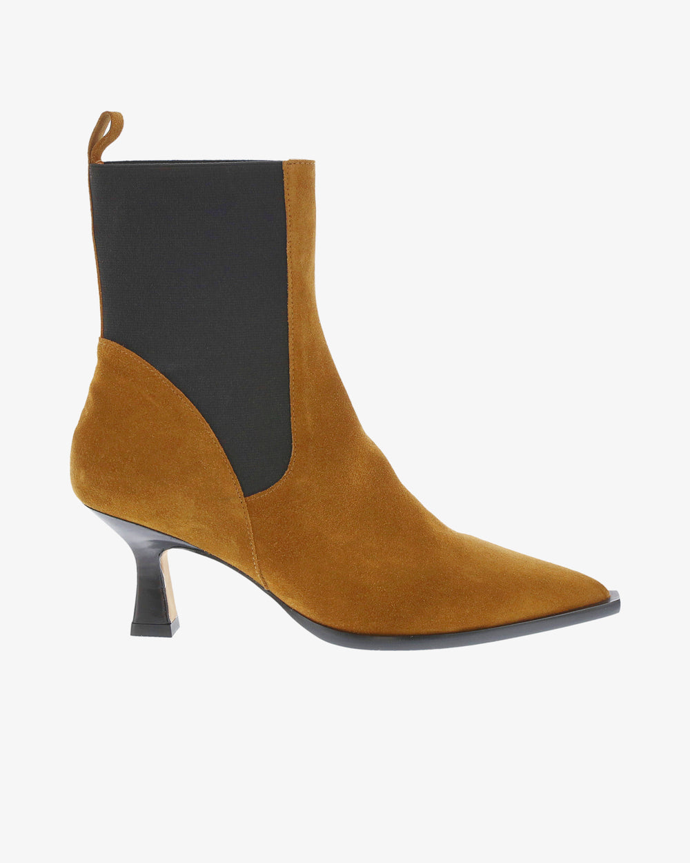 Neo Hollis Ankle Boot in Mahogany Suede Leather side view | colour:mahogany-suede-leather