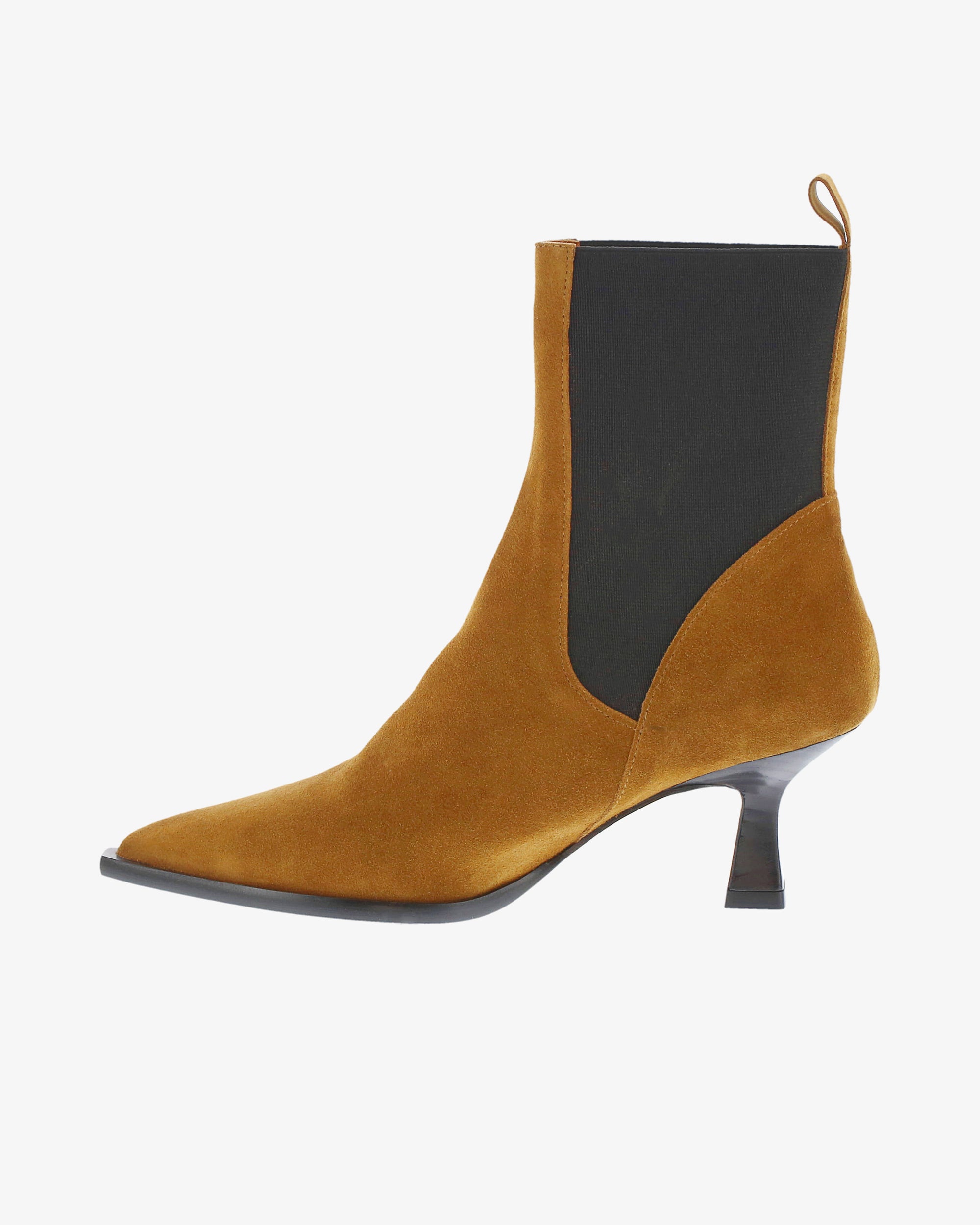 Neo Hollis Ankle Boot in Mahogany Suede Leather inside view | colour:mahogany-suede-leather