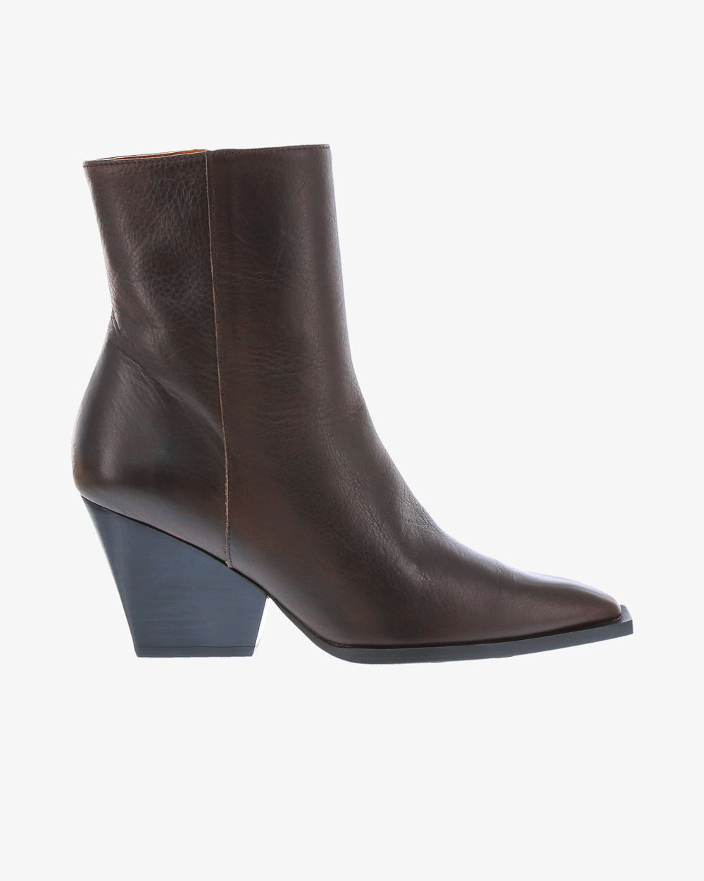 Neo Irisa Ankle Boot in Chocolate Full Grain Leather side view | colour:chocolate-full-grain-leather