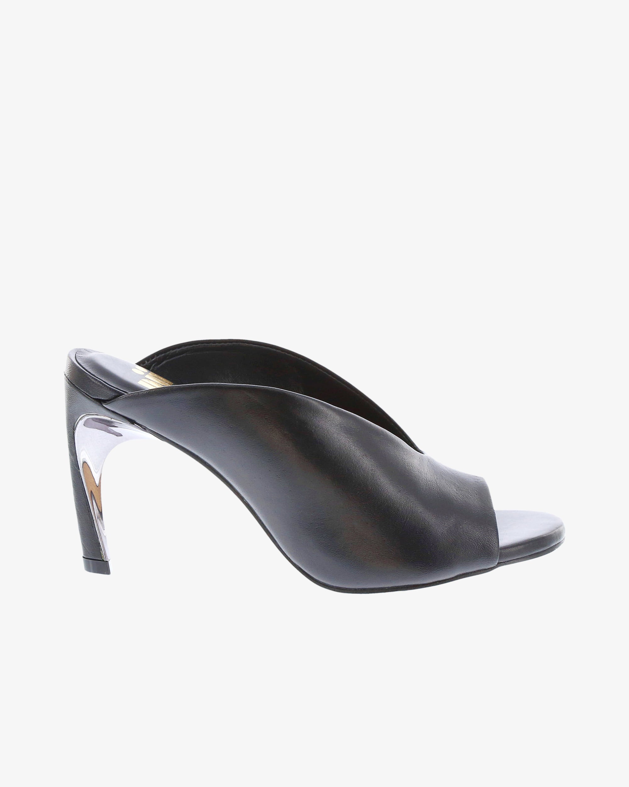 Neo X Xalina Heel in Black Napa Leather side view | colour:black-napa-leather