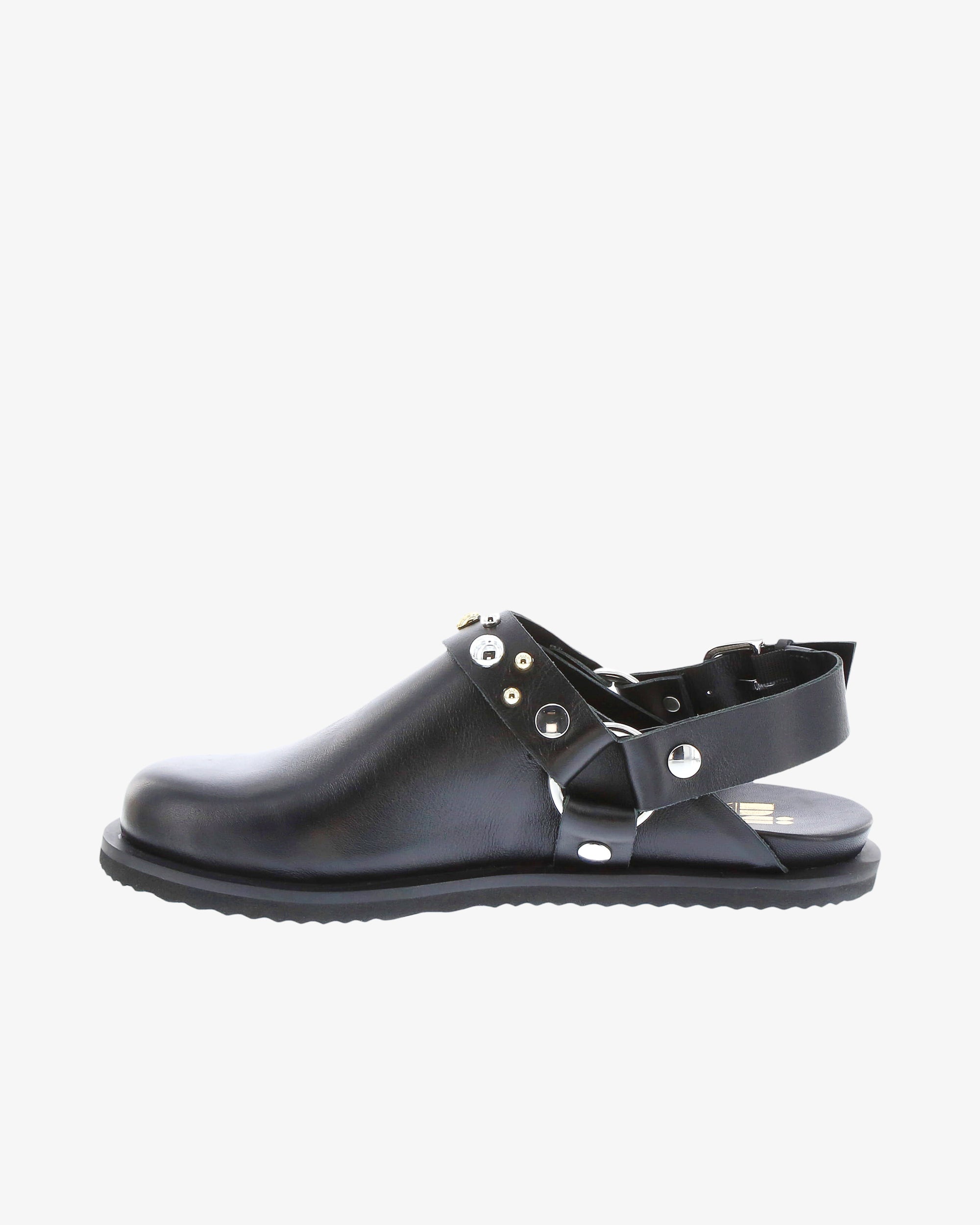 Neo X Xirena Mule in Black Napa Leather inside view | colour:black-napa-leather