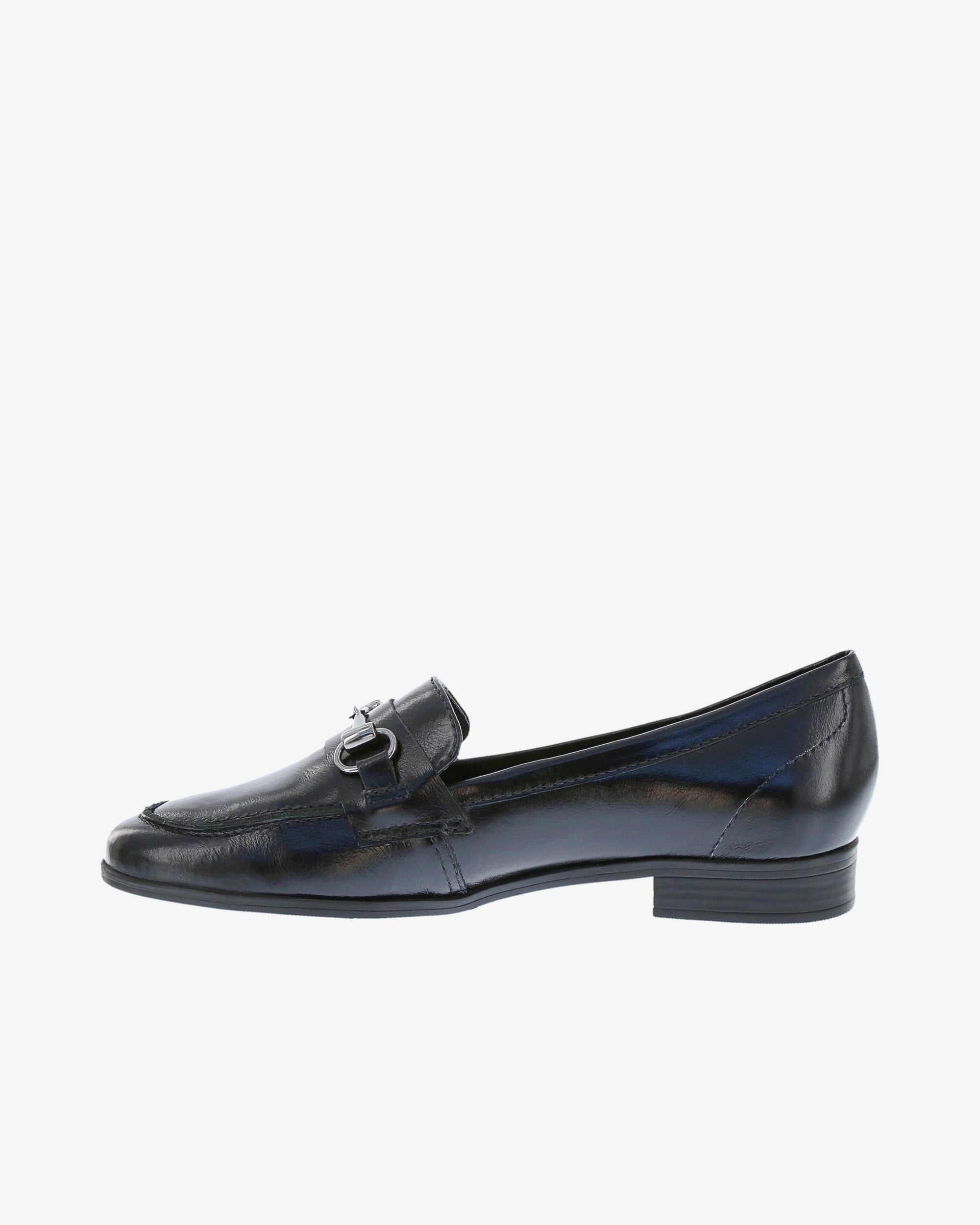 Nu by Neo Bellis Loafer in Black Semi Shine Leather inside view | colour:black-semi-shine-leather