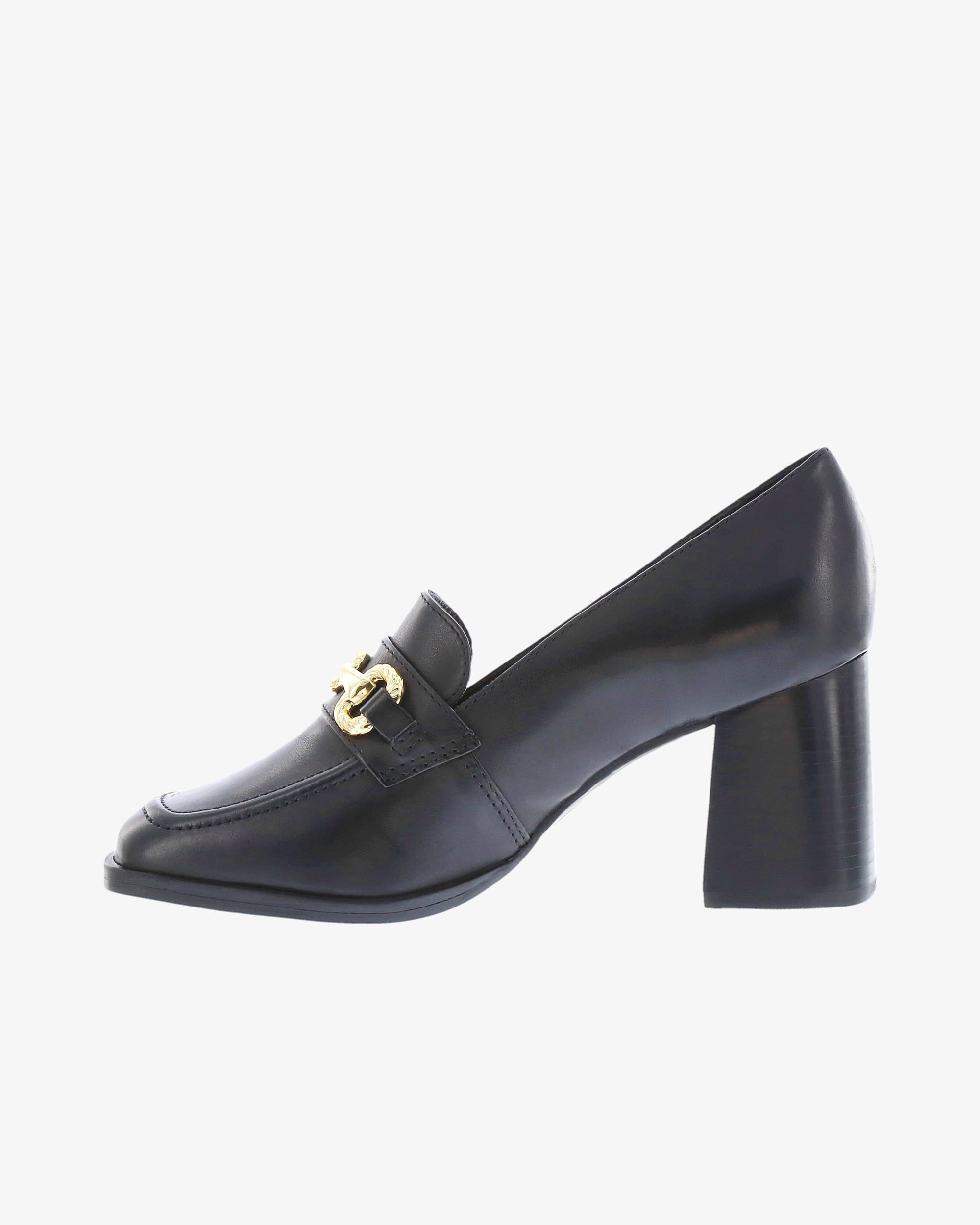 Nu by Neo Bouvia Loafer in Black Smooth Leather inside view | colour:black-smooth-leather