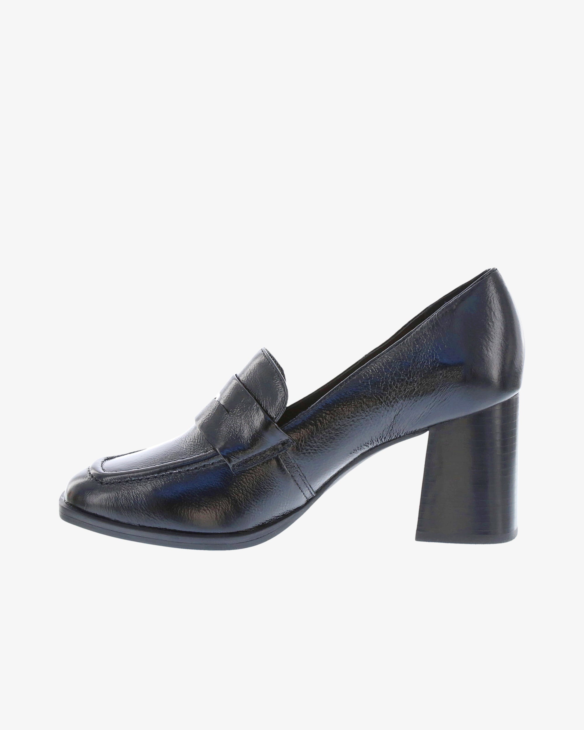 Nu by Neo Browal Loafer in Black Semi Shine Leather inside view | colour:black-semi-shine-leather
