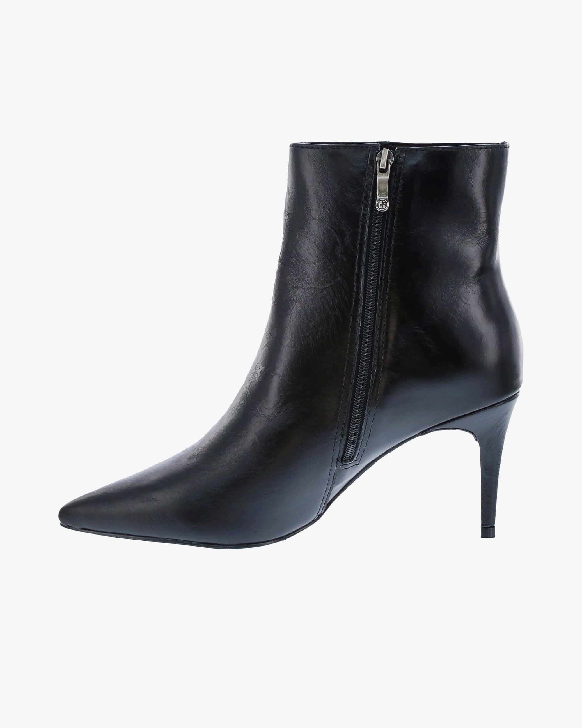 Nu by Neo Lacema Ankle Boot in Black Semi Shine Leather inside view | colour:black-semi-shine-leather