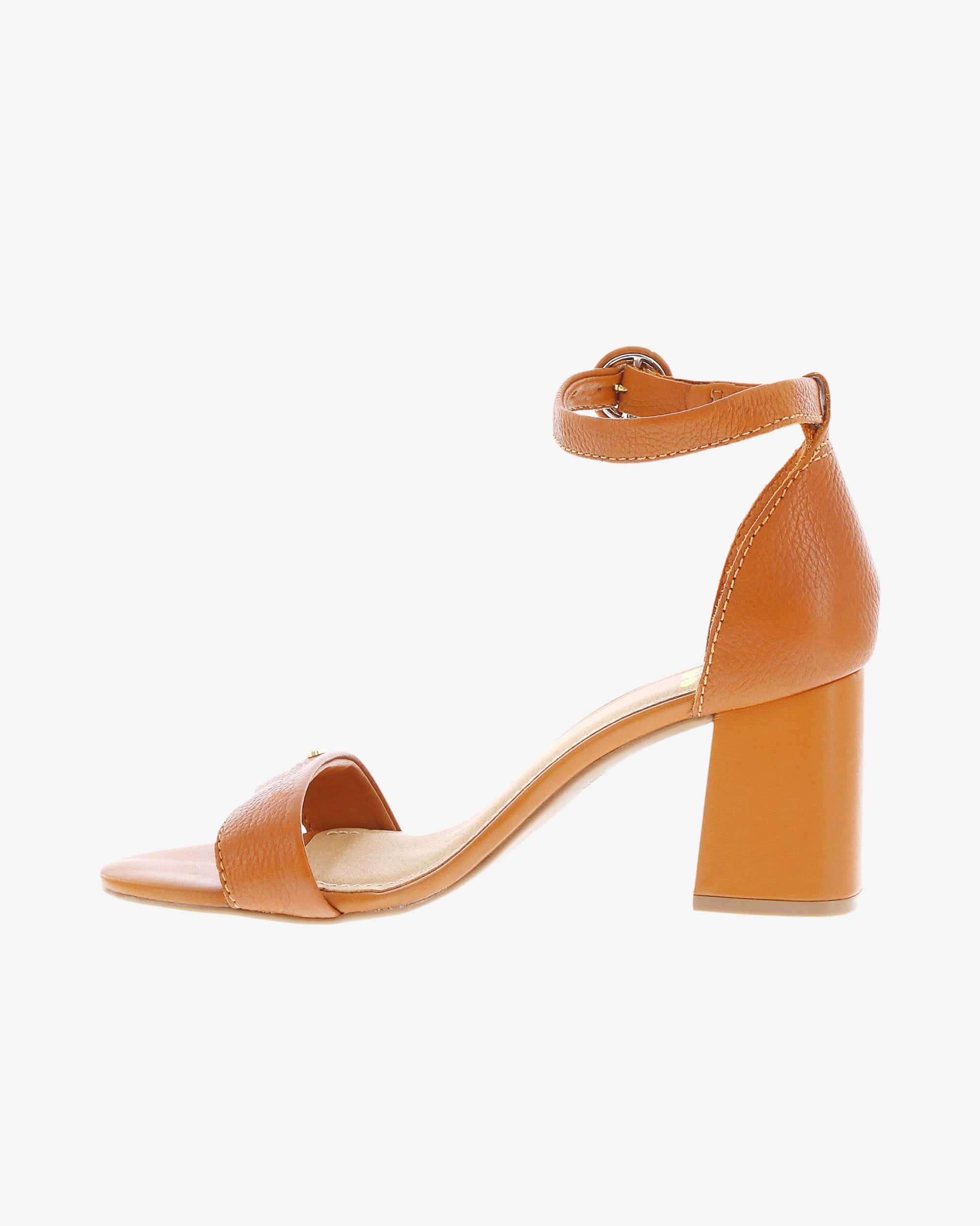 Nu by Neo Mimosa Sandal in Caramel Smooth Leather inside view | colour:caramel-smooth-leather