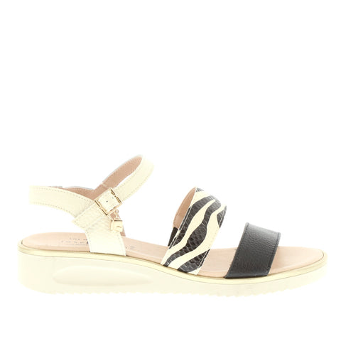 Jose Saenz 'JS-2107' / Negro/Cebra Beige-Negro/Hielo